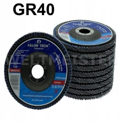 TARCZA DO SZLIFOWANIA STALI NIERDZEWNEJ 125 GR40