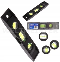Mini poziomica z magnesem FT1500M 3 libelki 15cm