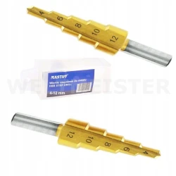 WIERTŁO STOŻKOWE STOPNIOWE HS TYTAN 4-12mm WIERTŁA