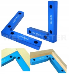PRECYZYJNE ALUMINIOWE KĄTOWNIKI 120mm 2szt. 90°