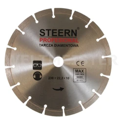 TARCZA DO BETONU ZBROJONEGO SEGMENT STEERN 230