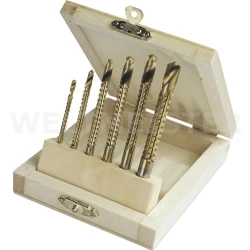 Zestaw wierteł frezujących 3-8mm 6 SZTUK