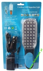 PROFESJONALNA DIODOWA LAMPA WARSZTATOWA 36LED