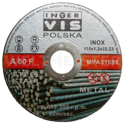 Tarcza do metalu Inox 115x1,2 mm