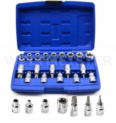 Zestaw nasadek E-torx 19 el