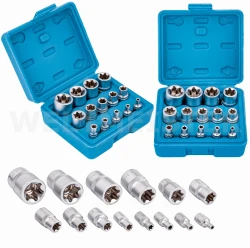 Zestaw nasadek kluczy torx 14 el
