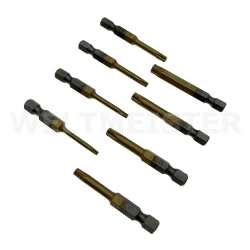 KOŃCÓWKI WKRĘTAKOWE HEX 1/4" TX8-TX40 8 SZT. 