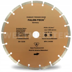 TARCZA DIAMENTOWA 230 x 22,2 SEGMENT FALON TECH